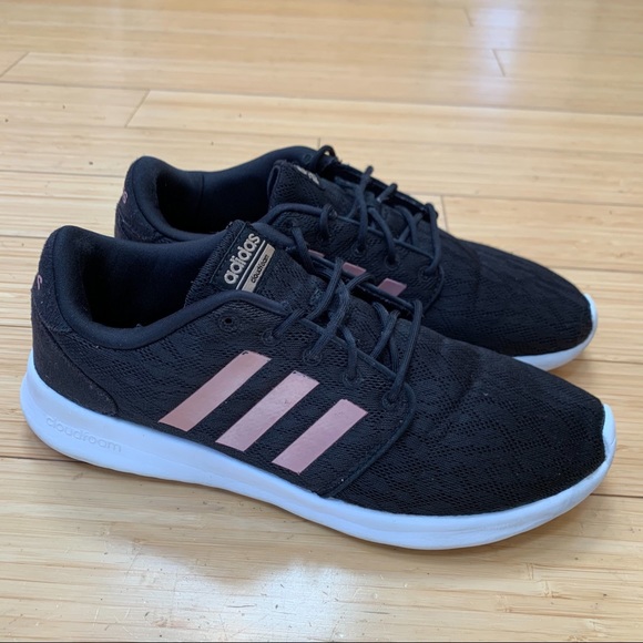 adidas cloudfoam black pink